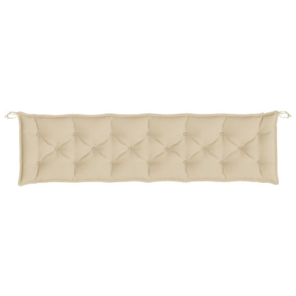 Cuscini Panca da Giardino 2pz Beige 200x50x7cm Tessuto Oxford - homemem39