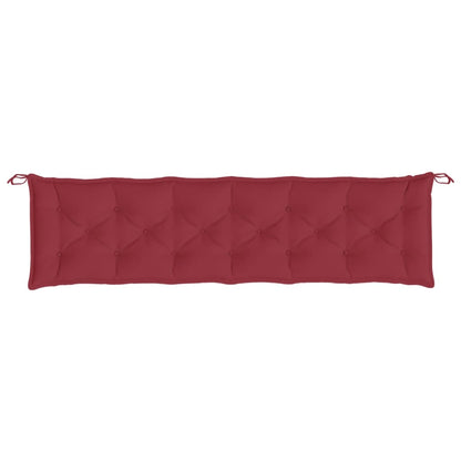 Cuscini per Panca 2 pz Rosso Vino 200x50x7 cm in Tessuto Oxford - homemem39
