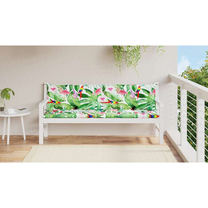 Cuscini Panca da Giardino 2pz Multicolore 200x50x7cm in Tessuto - homemem39