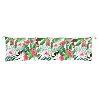 Cuscini Panca da Giardino 2pz Multicolore 200x50x7cm in Tessuto