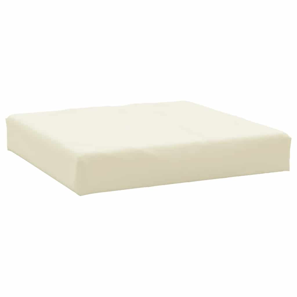 Cuscini per Pallet 2 pz Bianco Crema in Tessuto Oxford - homemem39