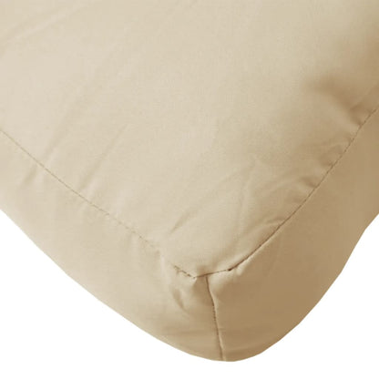 Pallet Cushions 2 pcs Beige in Oxford Fabric