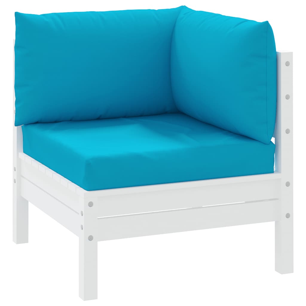 Cuscini per Pallet 3 pz Azzurro in Tessuto Oxford | homemem39