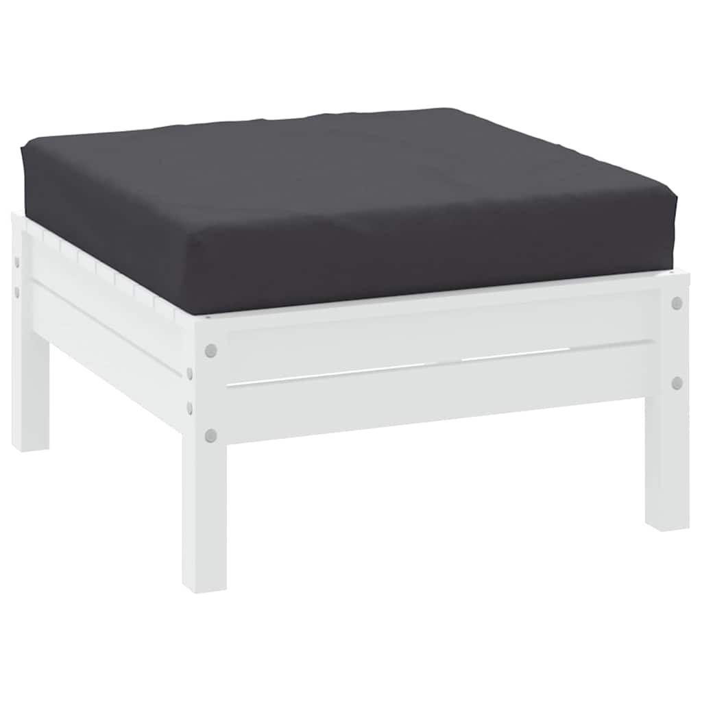 Cuscino per Pallet Antracite 60x60x9,5 cm in Tessuto | homemem39