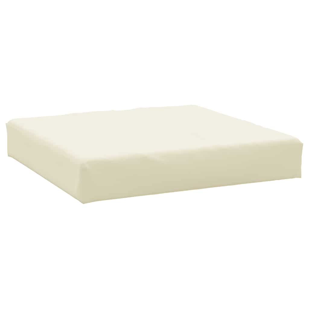 Cuscino per Pallet Crema 60x60x9,5 cm in Tessuto - homemem39