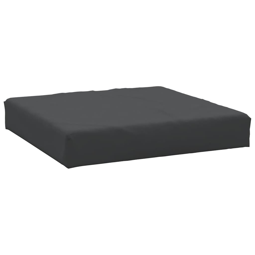 Black Pallet Cushion 60x60x8 cm in Fabric