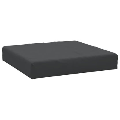 Cuscino per Pallet Nero 60x60x8 cm in Tessuto