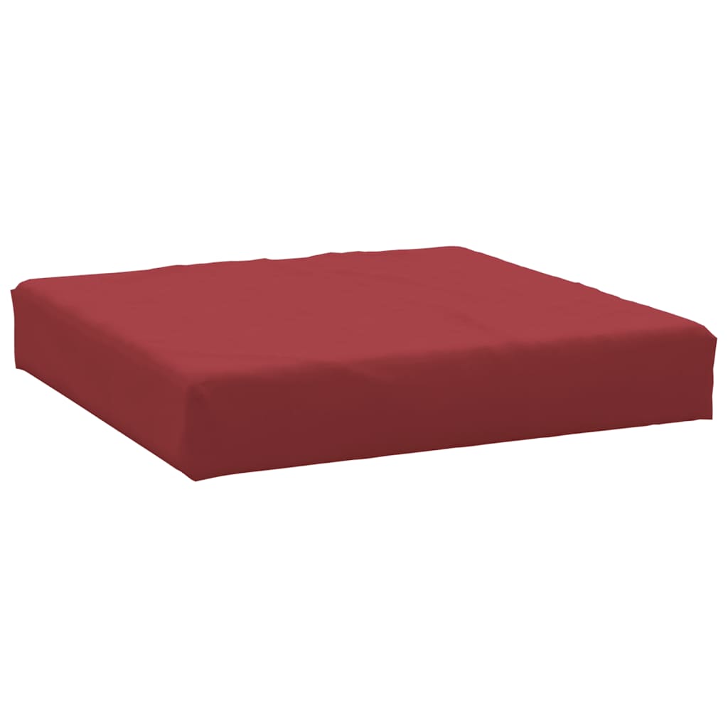 Cuscino per Pallet Rosso Vino 60x60x8 cm in Tessuto Oxford