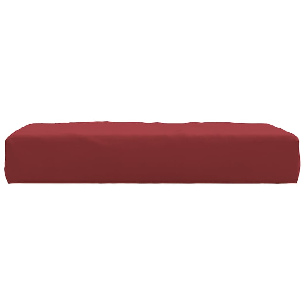 Cuscino per Pallet Rosso Vino 60x60x8 cm in Tessuto Oxford