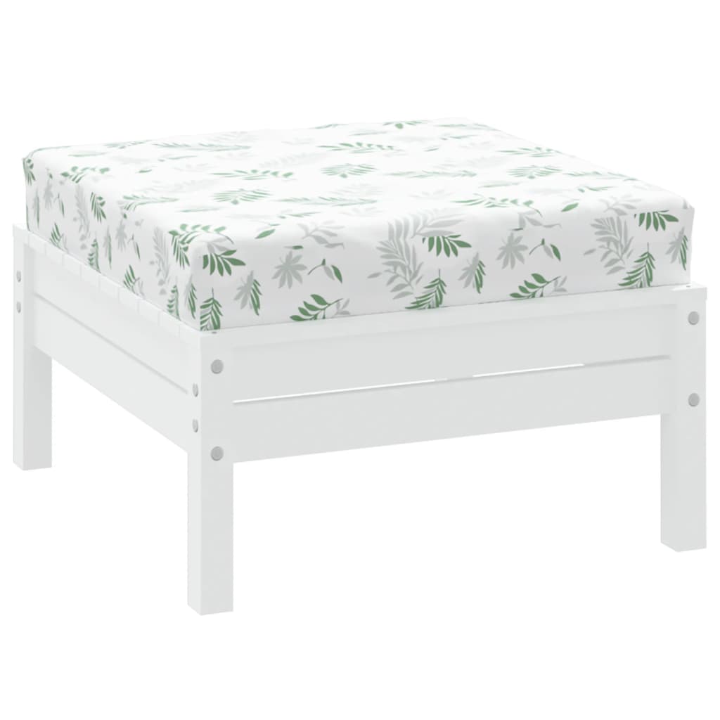 Cuscino Pallet Motivo a Foglie 60x60x8 cm in Tessuto Oxford | homemem39