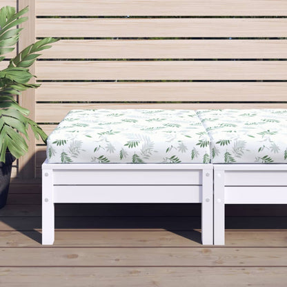 Cuscino Pallet Motivo a Foglie 60x60x8 cm in Tessuto Oxford | homemem39