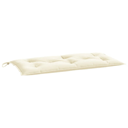 Cream White Bench Cushion 110x50x7 cm in Oxford Fabric