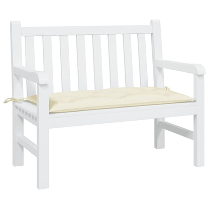 Cream White Bench Cushion 110x50x7 cm in Oxford Fabric