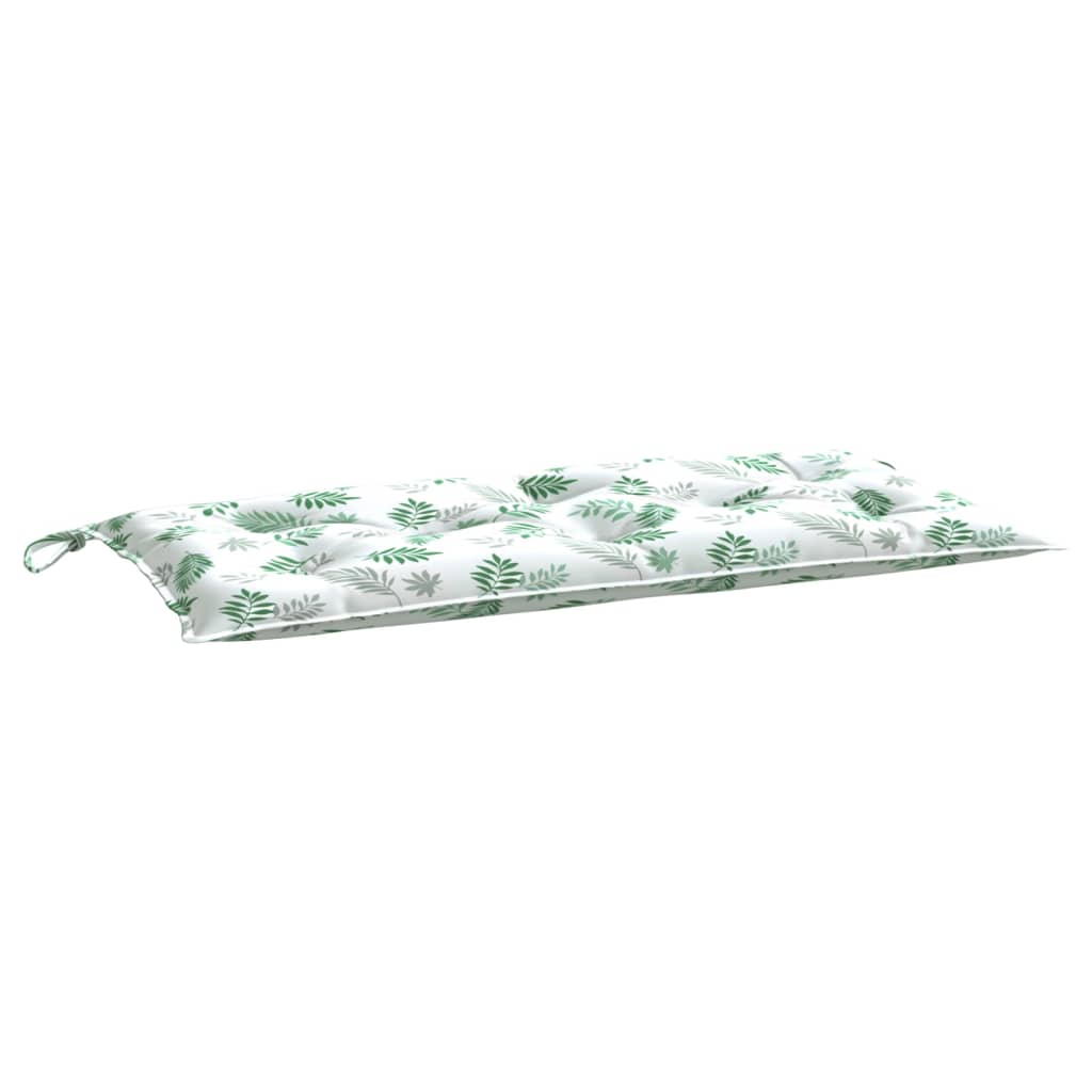 Cuscino Panca da Giardino Motivo a Foglie Tessuto
