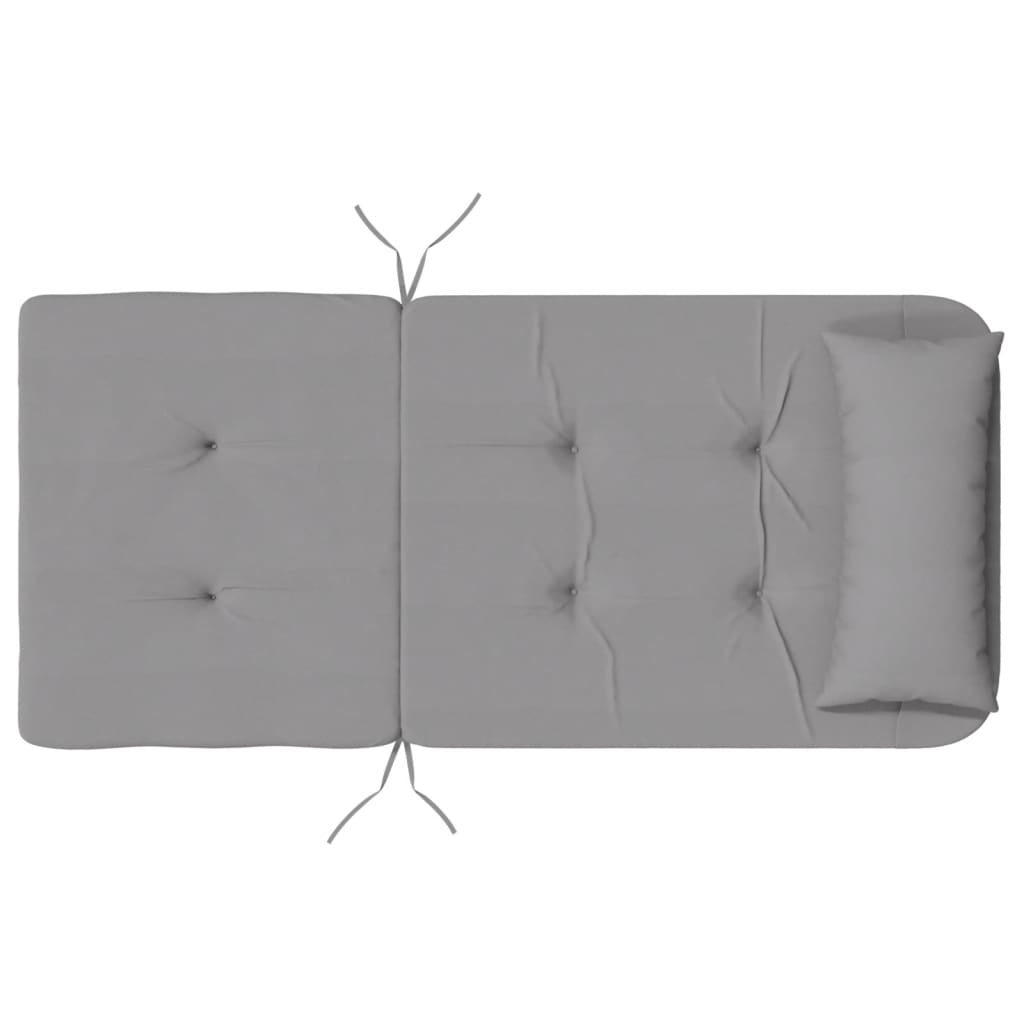 Cuscini per Sedia Adirondack 2 pz Grigio in Tessuto Oxford | homemem39
