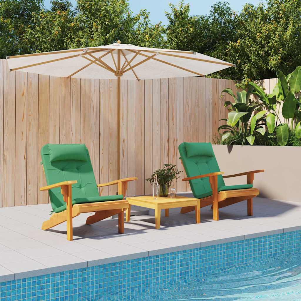 Cuscini per sedie 2 pcs Verde 58 x 77 x 4,5 cm Tessuto Oxford | homemem39