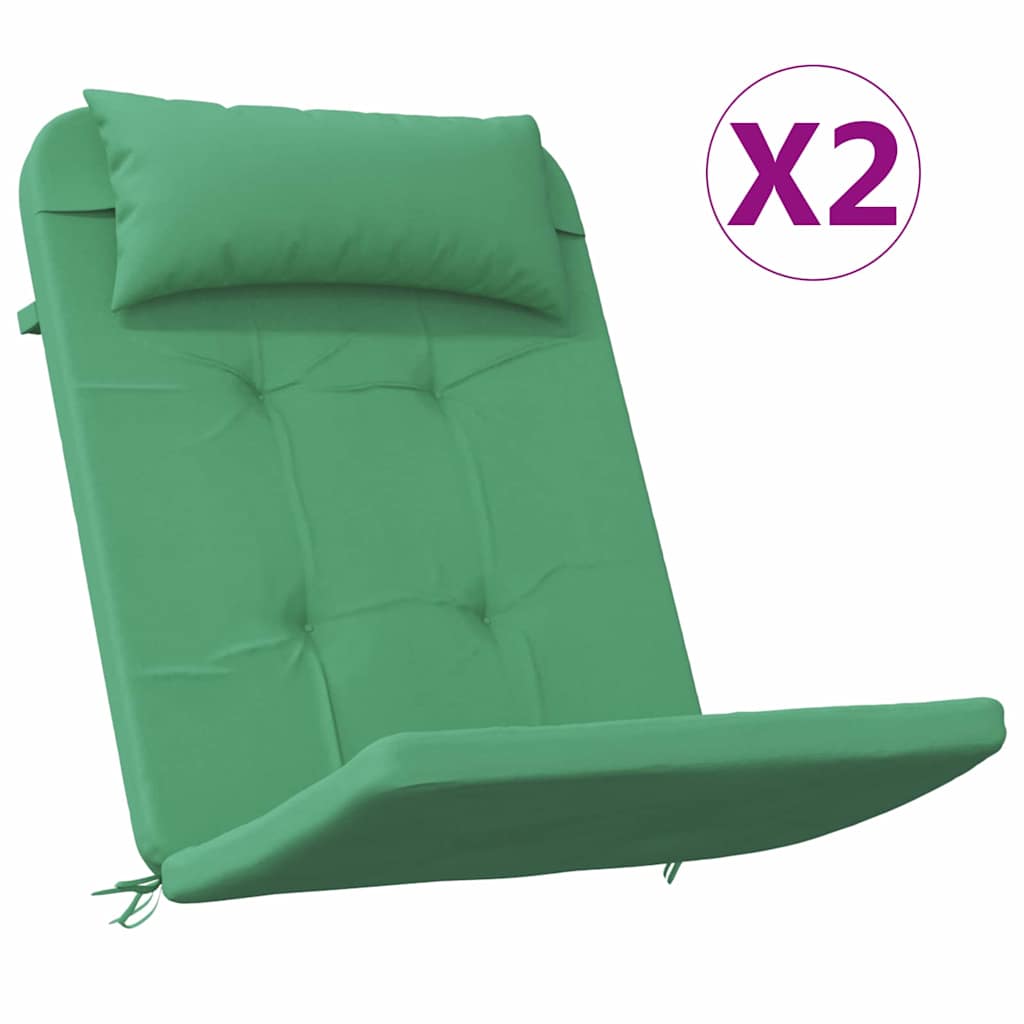 Cuscini per sedie 2 pcs Verde 58 x 77 x 4,5 cm Tessuto Oxford | homemem39