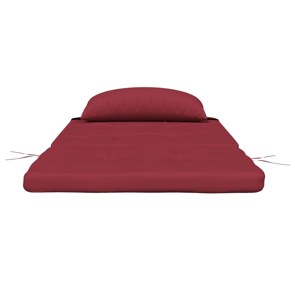 Cuscini per Sedia Adirondack 2 pz Rosso Vino in Tessuto Oxford