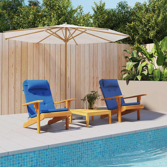 Cuscini per sedie 2 pcs Blu 58 x 77 x 4,5 cm Tessuto Oxford | homemem39