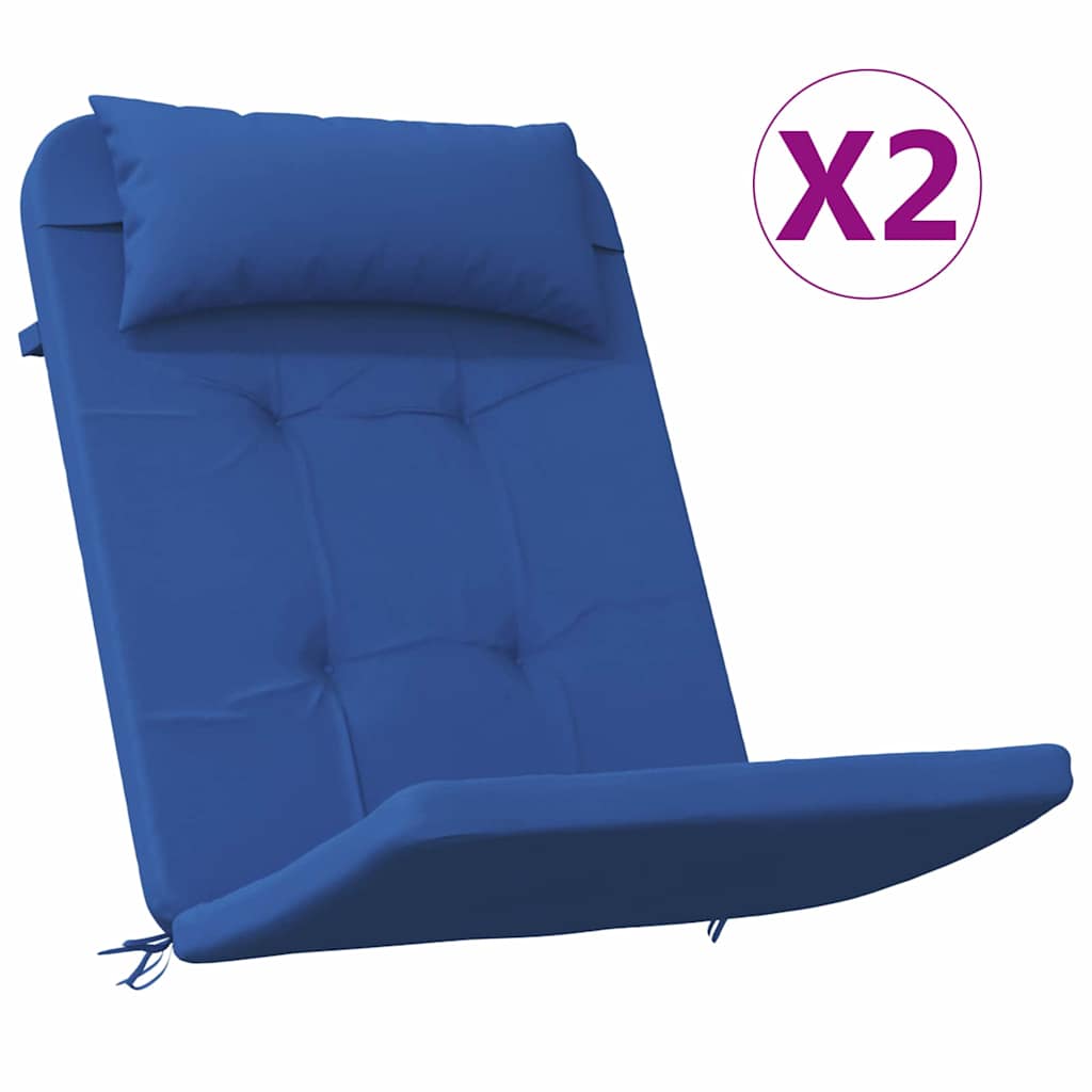 Cuscini per sedie 2 pcs Blu 58 x 77 x 4,5 cm Tessuto Oxford | homemem39