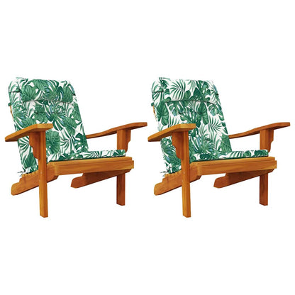 Cuscini per sedie Foglia 2 pcs Motivo Foglia 58 x 77 x 4,5 cm