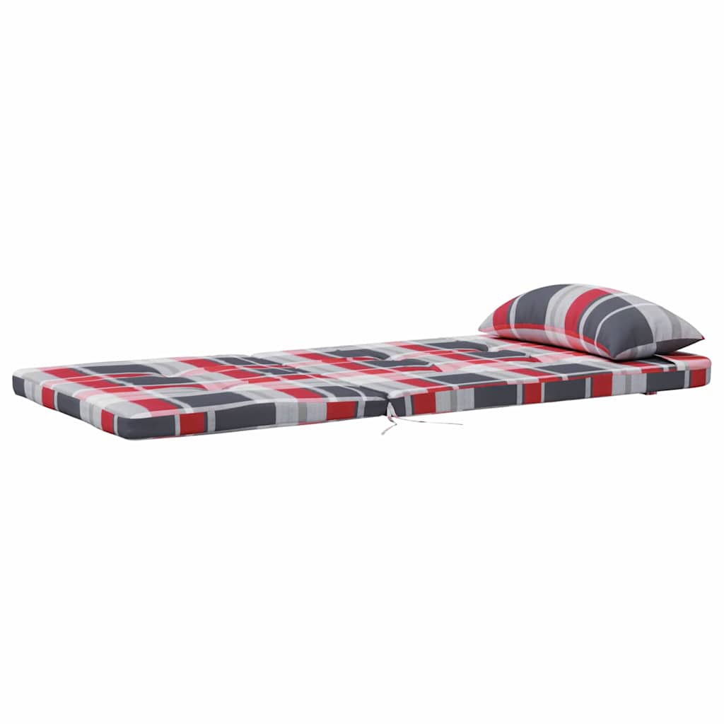 Cuscini per sedie a scacchi 2 pcs Quadro Rosso 58 x 77 x 4,5 cm