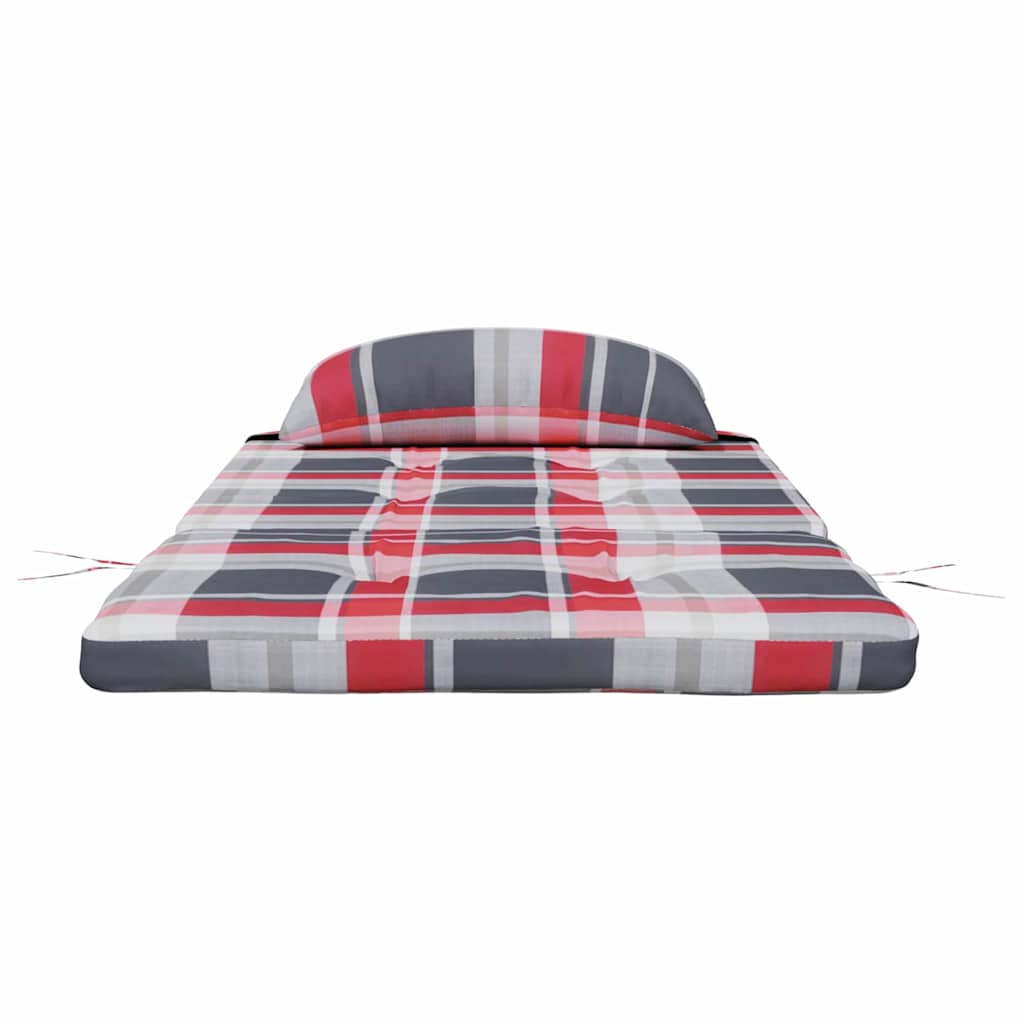 Cuscini per sedie a scacchi 2 pcs Quadro Rosso 58 x 77 x 4,5 cm