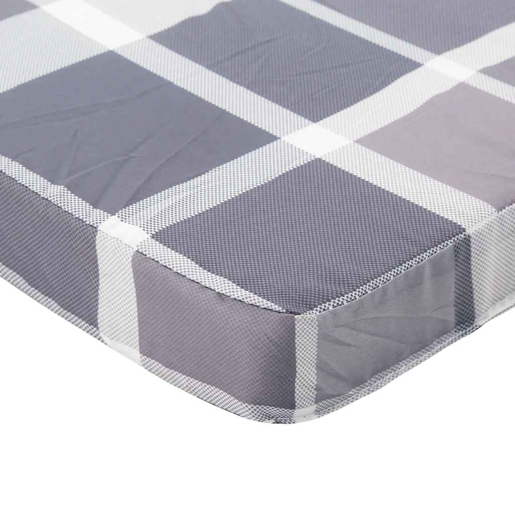 Cuscini Sedia Adirondack 2 pz a Quadri Grigio in Tessuto Oxford