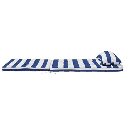 Cuscini Sedia Adirondack 2pz Strisce Bianche Blu Tessuto Oxford