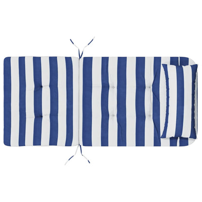 Cuscini Sedia Adirondack 2pz Strisce Bianche Blu Tessuto Oxford | homemem39