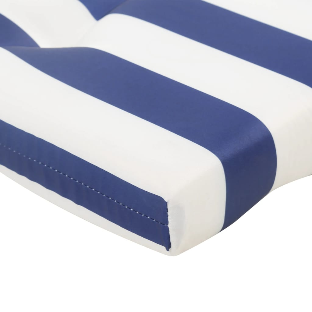 Cuscini Sedia Adirondack 2pz Strisce Bianche Blu Tessuto Oxford | homemem39