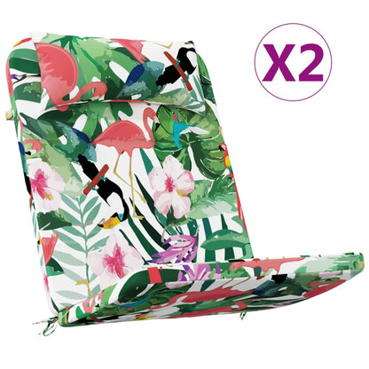 Cuscini per Sedia Adirondack 2pz Multicolore in Tessuto Oxford | homemem39