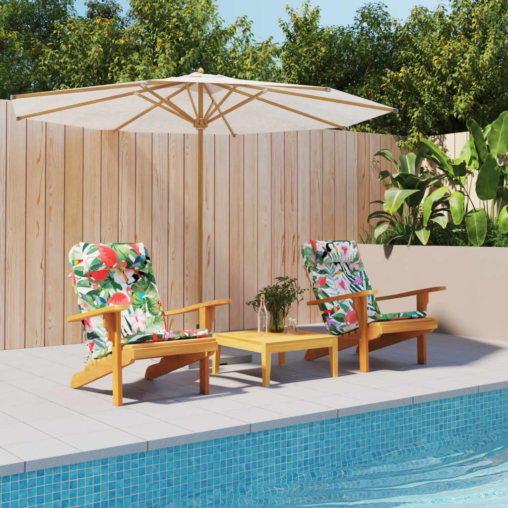 Cuscini per Sedia Adirondack 2pz Multicolore in Tessuto Oxford | homemem39
