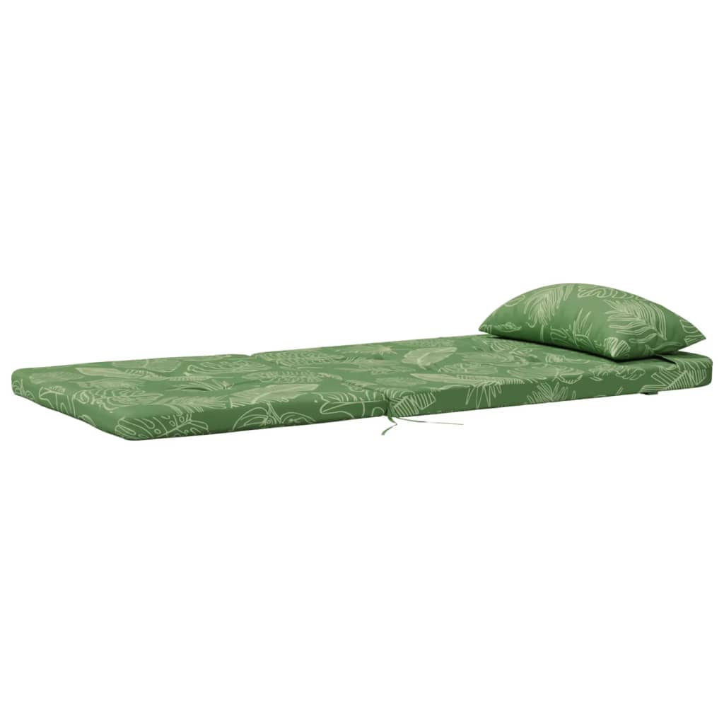 Cuscini Sedia Adirondack 2 pz Motivo a Foglie in Tessuto Oxford