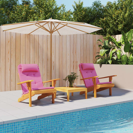 Cuscini per Sedia Adirondack 2 pz Rosa in Tessuto Oxford