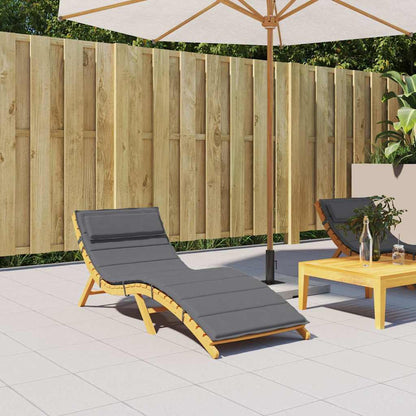 Cuscino per Lettino Antracite 180x60x4 cm in Tessuto Oxford
