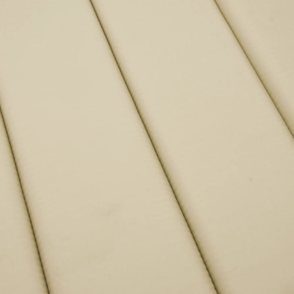Cuscino per Lettino Beige 180x60x3 cm in Tessuto Oxford