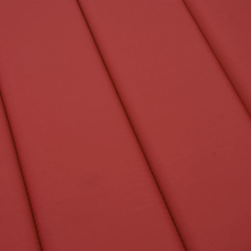 Cuscino per Lettino Rosso 180x60x3 cm in Tessuto Oxford
