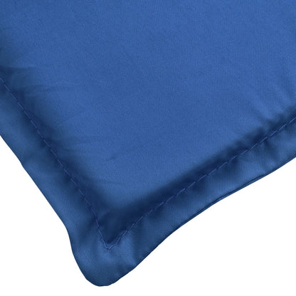 Cuscino per Lettino Blu Reale 180x60x3 cm in Tessuto Oxford