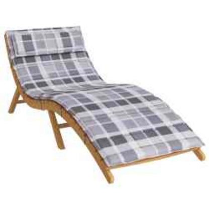 Cuscino per Lounger Sole Grigio 178 x 60 x 4 cm Tessuto Oxford