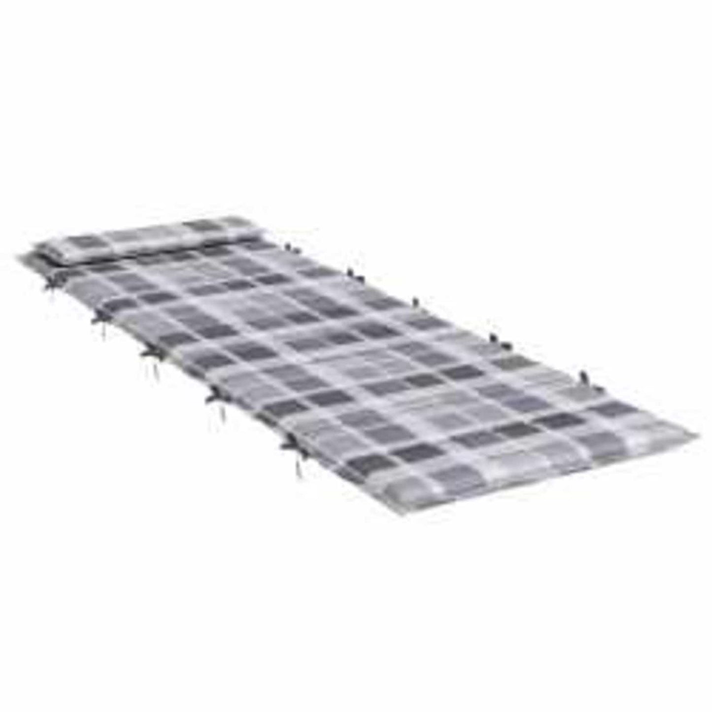 Cuscino per Lounger Sole Grigio 178 x 60 x 4 cm Tessuto Oxford