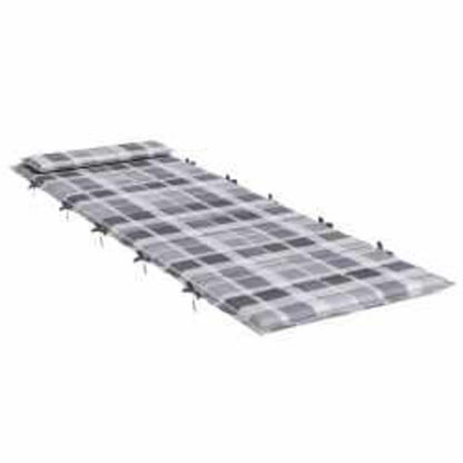 Cuscino per Lounger Sole Grigio 178 x 60 x 4 cm Tessuto Oxford
