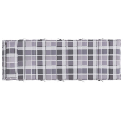 Cuscino per Lounger Sole Grigio 178 x 60 x 4 cm Tessuto Oxford