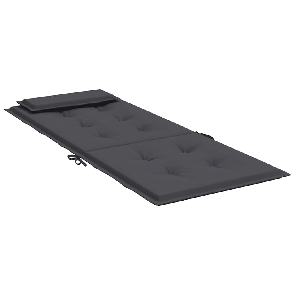 Cuscini per Sedia Schienale Alto 4 pz Antracite Tessuto Oxford | homemem39