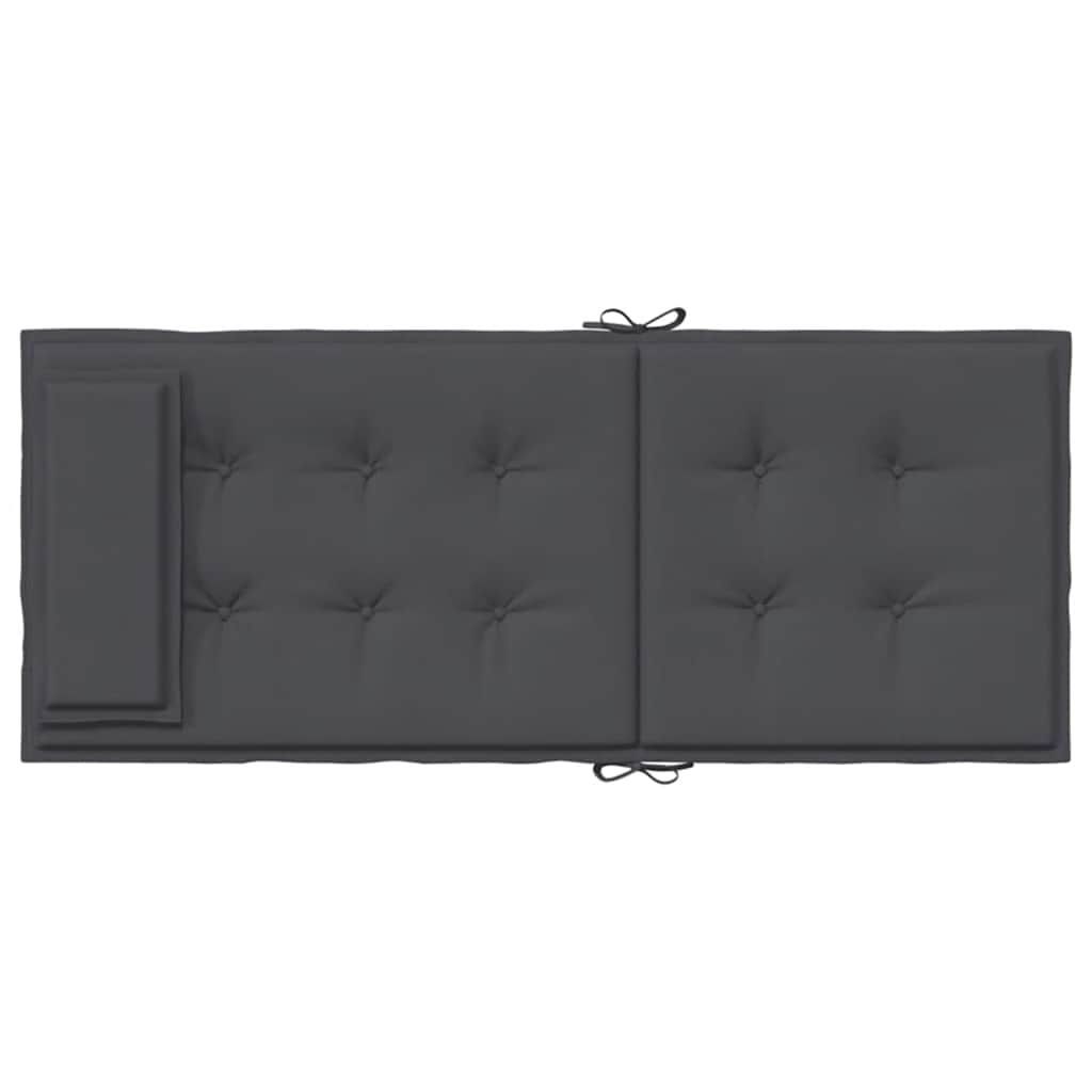 Cuscini per Sedia Schienale Alto 4 pz Antracite Tessuto Oxford | homemem39