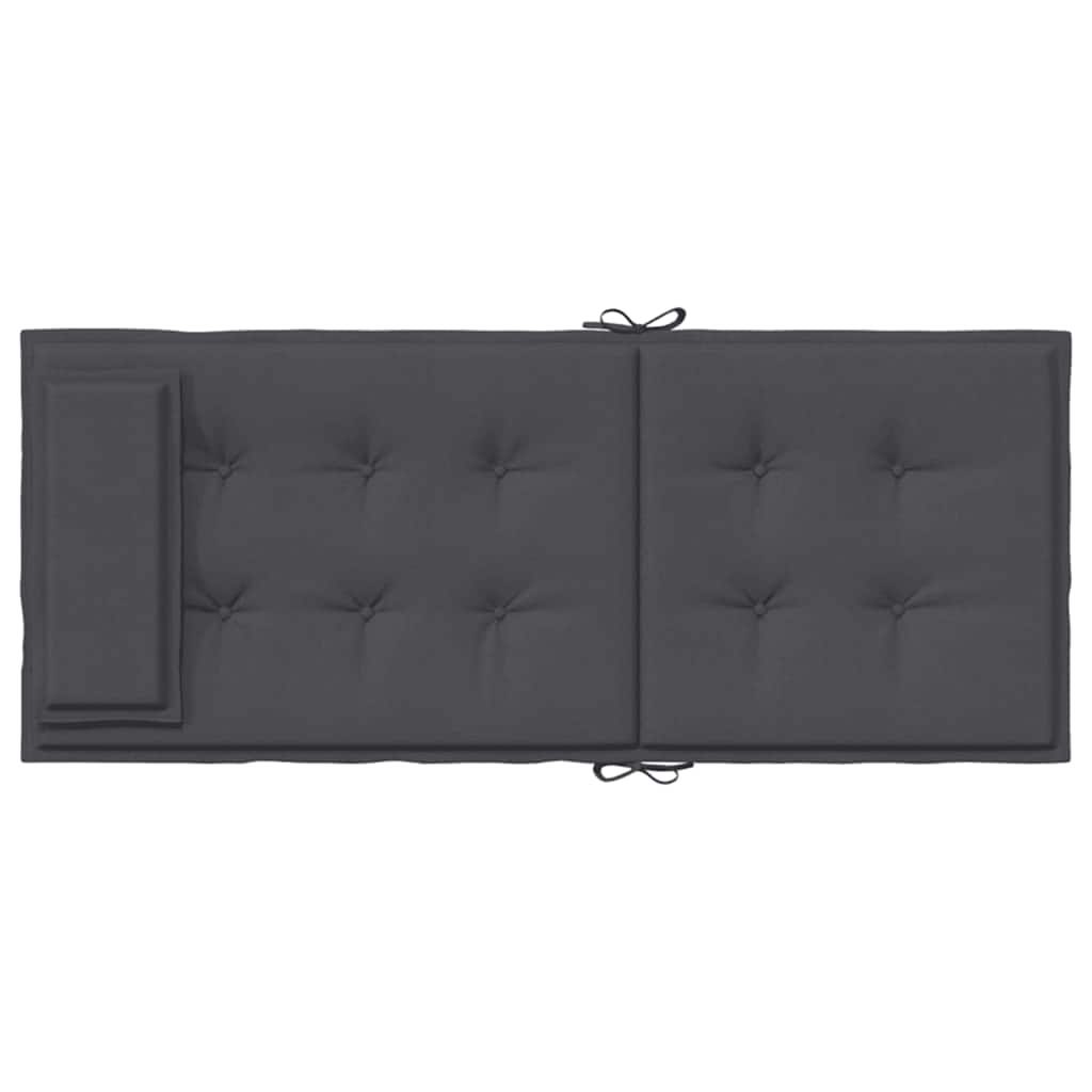 Cuscini per Sedia Schienale Alto 6 pz Antracite Tessuto Oxford