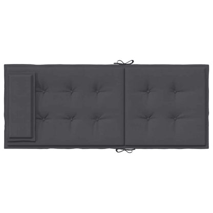 Cuscini per Sedia Schienale Alto 6 pz Antracite Tessuto Oxford