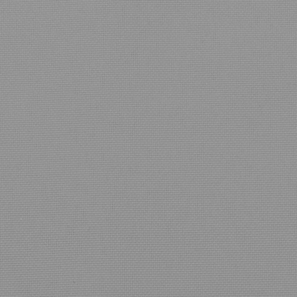 Cuscini per Sedia Schienale Alto 2 pz Grigio Tessuto Oxford - homemem39