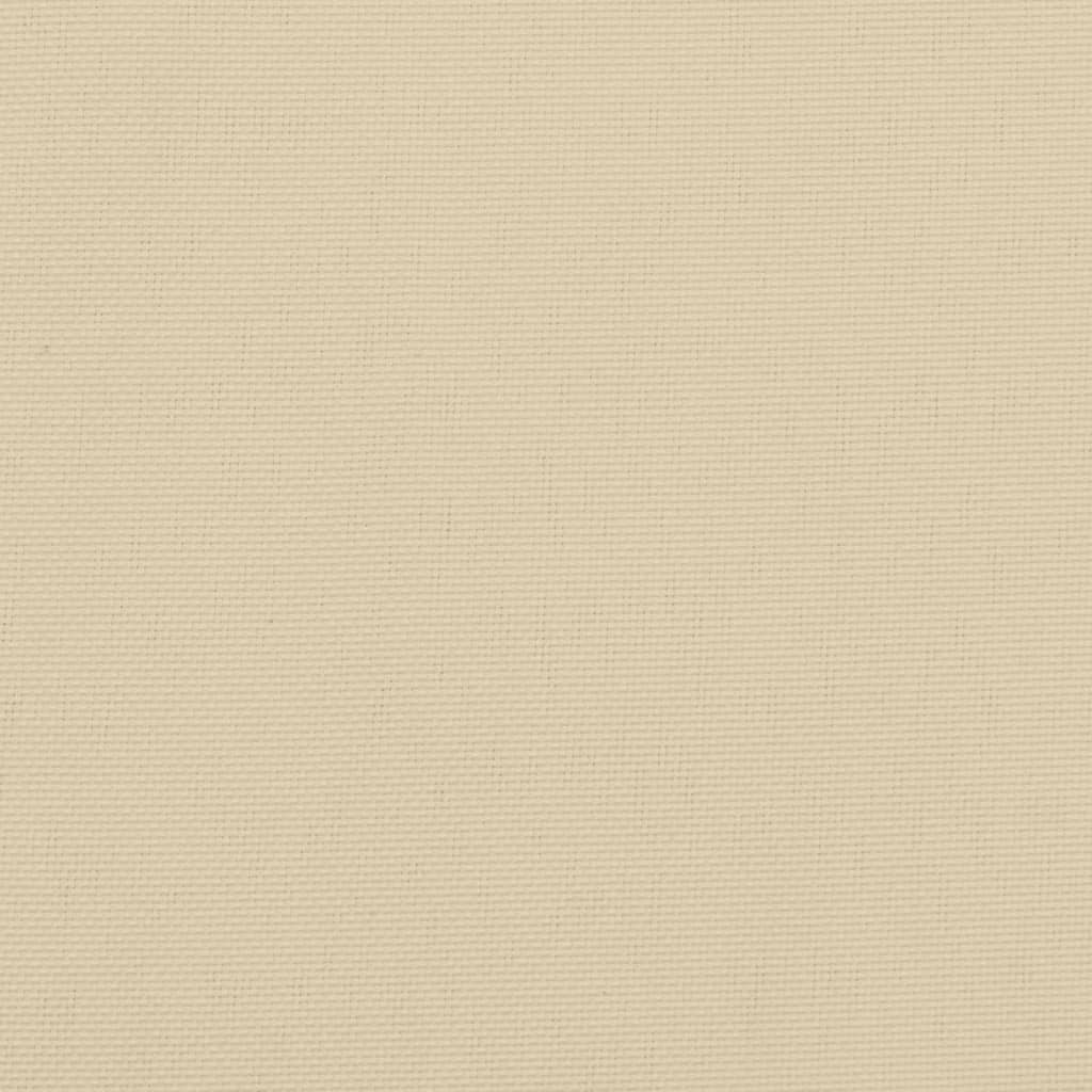 Cuscini per Sedia con Schienale Alto 2 pz Beige Tessuto Oxford - homemem39