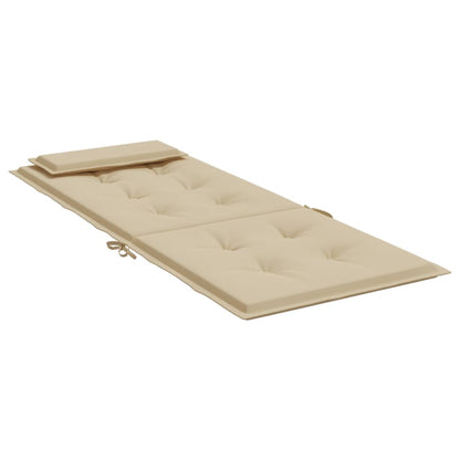 Cuscini per Sedia con Schienale Alto 4 pz Beige Tessuto Oxford - homemem39